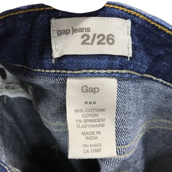 Gap Blue Denim Skirt‎  with Fringe Along Bottom Womens Size 2 - Picture 3 of 3